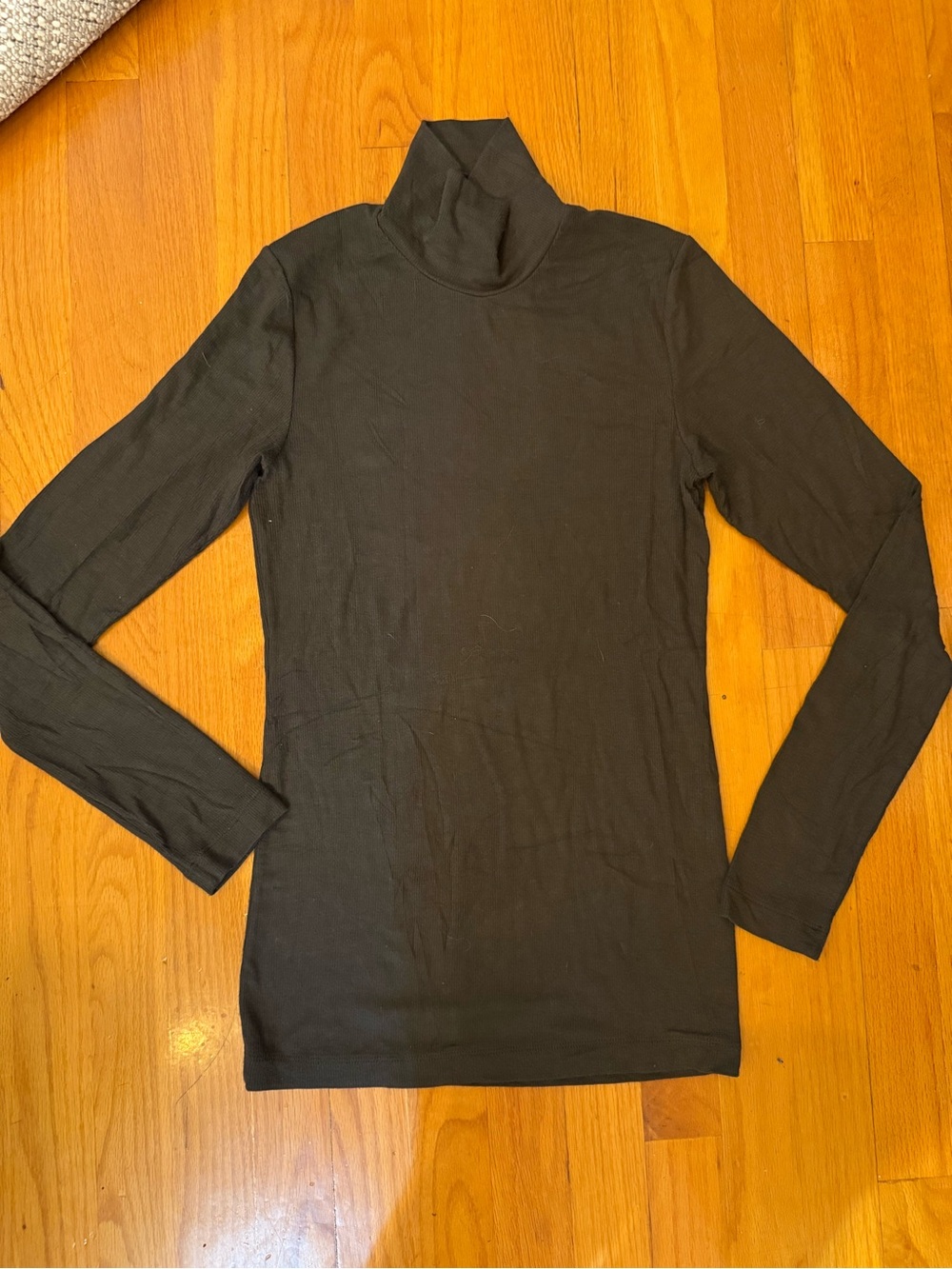 Wilfred Black Long-Sleeve Turtleneck Top